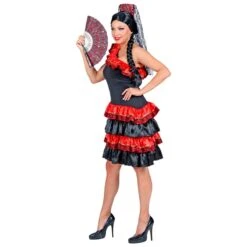 Spanish Senorita Dress With Veil Headpiece 6 Spanish Senorita Dress With Veil Headpiece -Dance Direct Store 09891 3