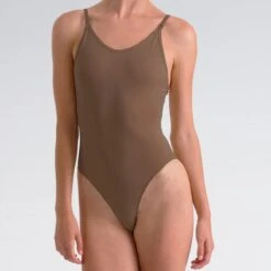 Silky Seamless Low Back Camisole -Dance Direct Store ad131 darknude