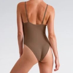 Silky Seamless Low Back Camisole -Dance Direct Store ad131 darknude back