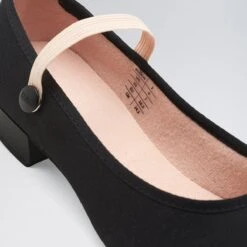 Bloch Accent Low Heel Canvas Character Shoe Black -Dance Direct Store bl326 black 7