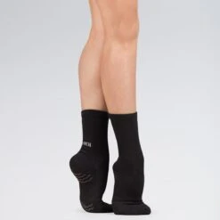 BLOCHSOX Crew Length Dance Socks -Dance Direct Store bla1200 black 3