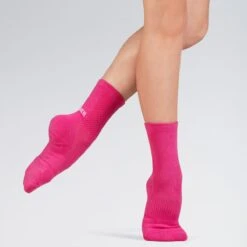 BLOCHSOX Crew Length Dance Socks -Dance Direct Store bla1200 hot pink 1