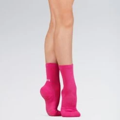 BLOCHSOX Crew Length Dance Socks -Dance Direct Store bla1200 hot pink 3