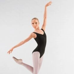 Bloch Adagio Tank Leotard With Pinch Front -Dance Direct Store black bll5415 blk 4