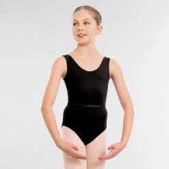1st Position Laura Grades 1-5 Leotard -Dance Direct Store black q02 blk 1 1