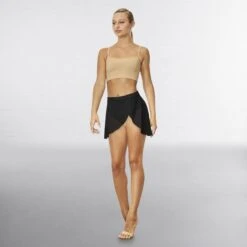 Bloch Jaylyn Pull-On Mock Wrap Skirt