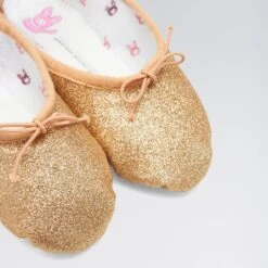 Bloch Glitterdust Full Sole Ballet Shoe -Dance Direct Store bls0225 gold 5