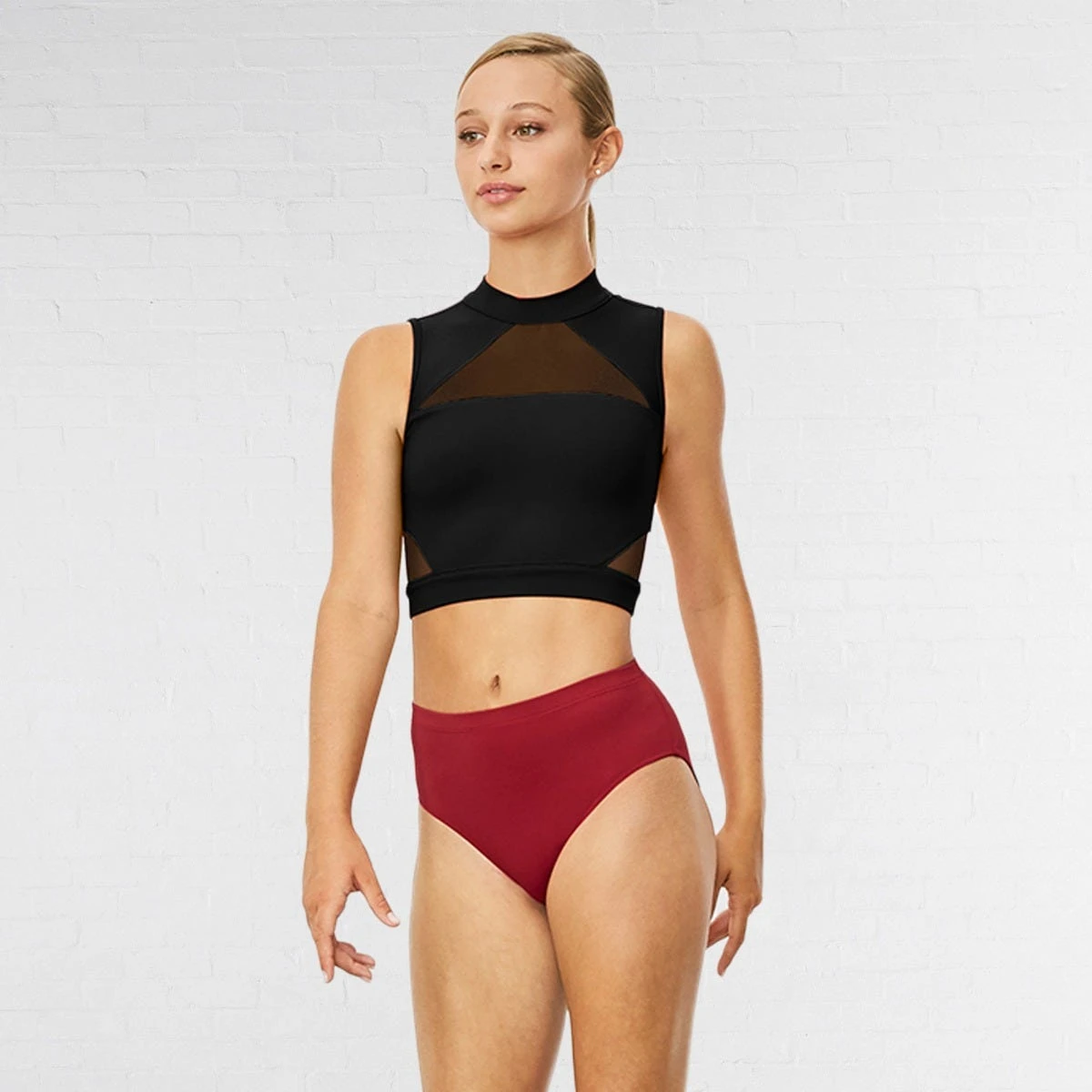 Bloch Chiaki Keyhole Back Tank Crop Top 1 Bloch Chiaki Keyhole Back Tank Crop Top