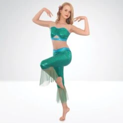 1st Position Mermaid Inspired Leggings And Crop Top -Dance Direct Store cogl0135 1