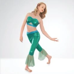 1st Position Mermaid Inspired Leggings And Crop Top -Dance Direct Store cogl0135 14