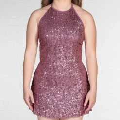 1st Position Halterneck Sparkle Glitz Dress -Dance Direct Store cogl0142 05