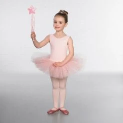 1st Position Bow Glitter Net Tutu -Dance Direct Store cotu0051 pink 1