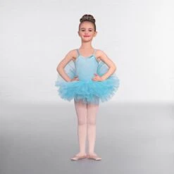 1st Position Basic Velour Tutu -Dance Direct Store cotu0059 turq 1