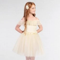 1st Position Romantic Tutu With Flowers And Glitter Net Skirt 22 1st Position Romantic Tutu With Flowers And Glitter Net Skirt -Dance Direct Store cotu0082 1