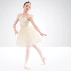 1st Position Romantic Tutu With Flowers And Glitter Net Skirt 24 1st Position Romantic Tutu With Flowers And Glitter Net Skirt -Dance Direct Store cotu0082 cha 3