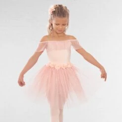 1st Position Romantic Tutu With Flowers And Glitter Net Skirt 19 1st Position Romantic Tutu With Flowers And Glitter Net Skirt -Dance Direct Store cotu0082 05