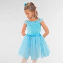 1st Position Romantic Tutu With Flowers And Glitter Net Skirt 28 1st Position Romantic Tutu With Flowers And Glitter Net Skirt -Dance Direct Store cotu0082 45