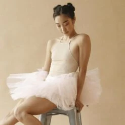 Capezio Rib Cami Leotard -Dance Direct Store cz11372w nude