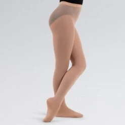 Capezio Childs Hold & Stretch Footed Tights -Dance Direct Store cz14c lightsuntan 2