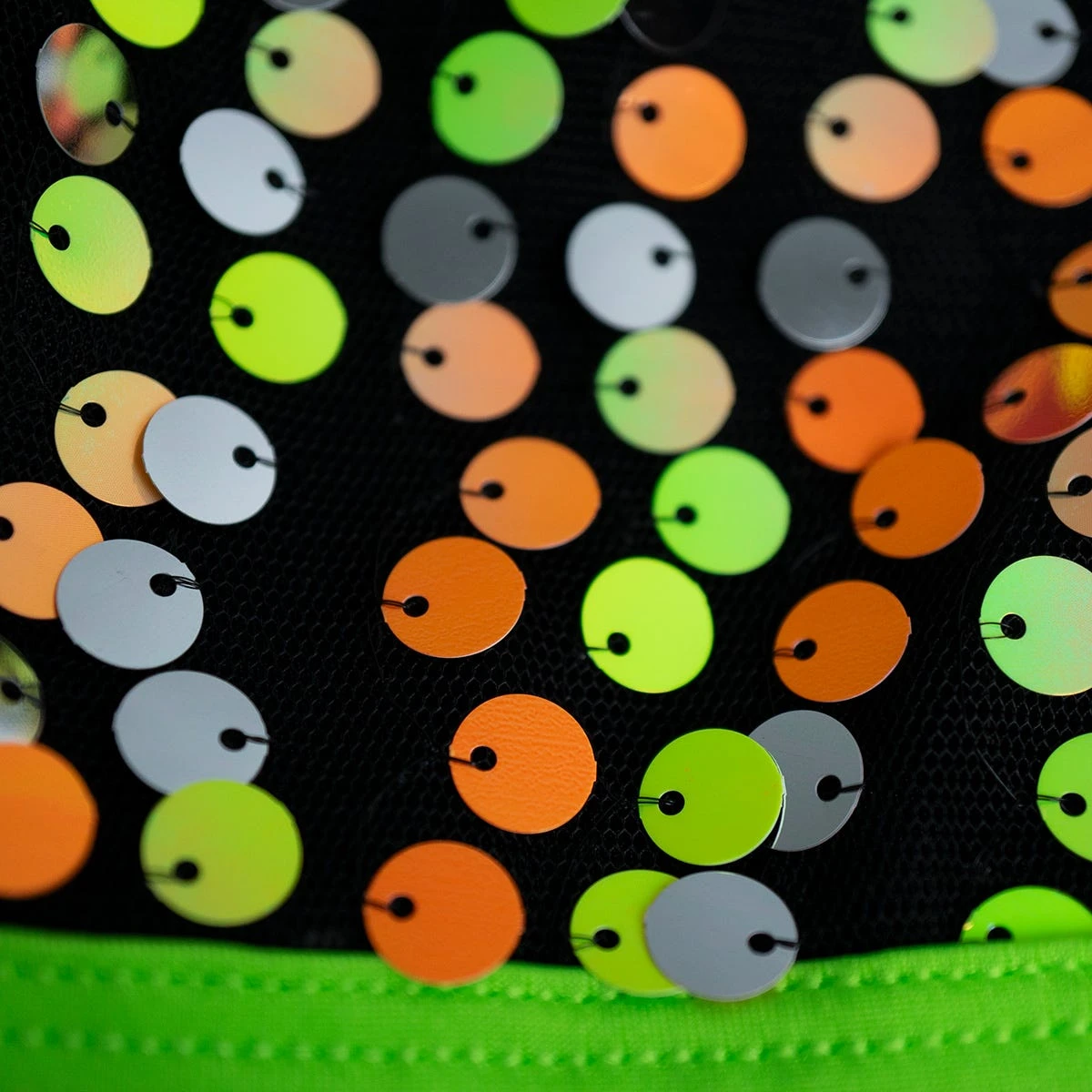 1st Position Sequinned Cutaway Biketard With Bustle 5 1st Position Sequinned Cutaway Biketard With Bustle - Image 5