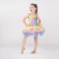 1st Position Multi-Layered Tutu -Dance Direct Store fpc25014a rainbow 004