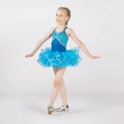 1st Position Velvet Bodice With Sequin Trim Tutu -Dance Direct Store fpc25033a electric blue 004