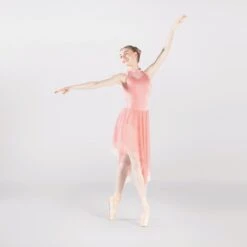 1st Position Asymmetrical Skirted Dress With Back Strap Detailing