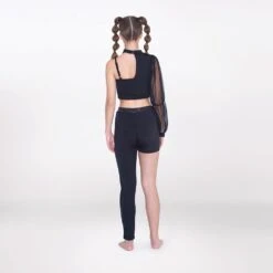 1st Position Asymmetric Two-Piece With Sequin Panel -Dance Direct Store fpc25088b 2 1