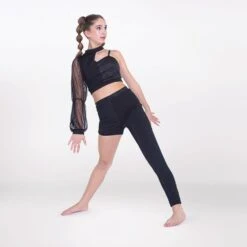 1st Position Asymmetric Two-Piece With Sequin Panel -Dance Direct Store fpc25088b 5 1