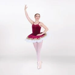 1st Position Goldwork Applique Velour Tutu 6 1st Position Goldwork Applique Velour Tutu -Dance Direct Store fpc25090b 5 1