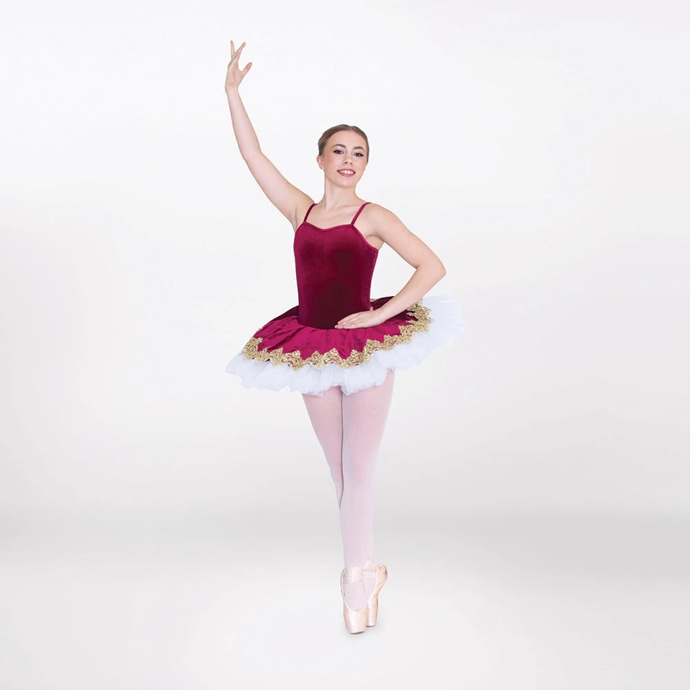 1st Position Goldwork Applique Velour Tutu 3 1st Position Goldwork Applique Velour Tutu - Image 3