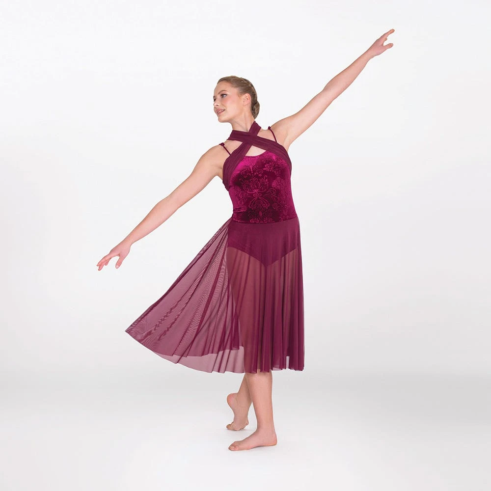 1st Position Wrap Neck Lyrical Dress 2 1st Position Wrap Neck Lyrical Dress - Image 2