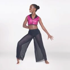 1st Position Mesh Trouser With Separate Collared Crop Top 8 1st Position Mesh Trouser With Separate Collared Crop Top -Dance Direct Store fpc25106b fpc25117b 5 1