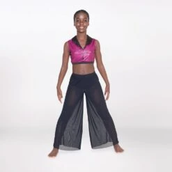 1st Position Mesh Wide Leg Trousers