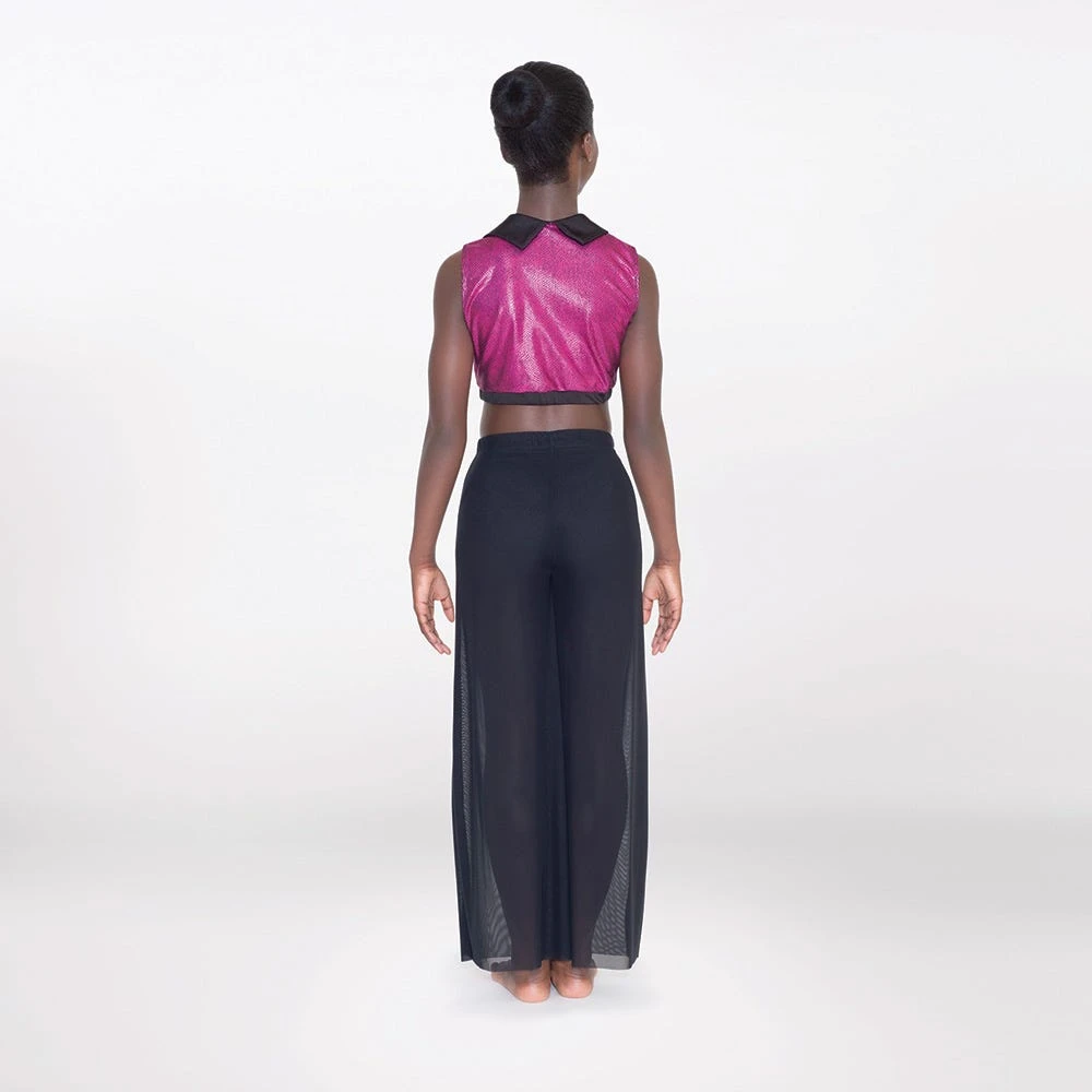1st Position Mesh Trouser With Separate Collared Crop Top 5 1st Position Mesh Trouser With Separate Collared Crop Top - Image 5