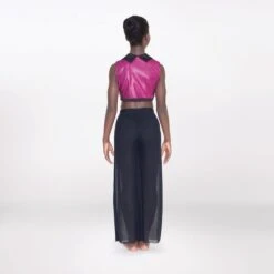 1st Position Mesh Wide Leg Trousers Black -Dance Direct Store fpc25106b fpc25117b 2 2