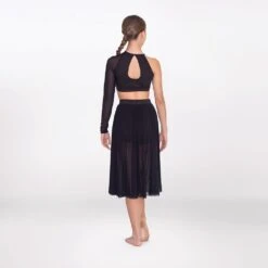 1st Position Mesh Split Skirt -Dance Direct Store fpc25108b fpc25116b 1 2 1