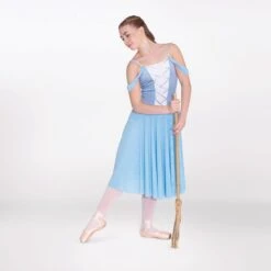1st Position Romantic Ballet Tutu With Mesh Strap Detail -Dance Direct Store fpc25112b 6 1