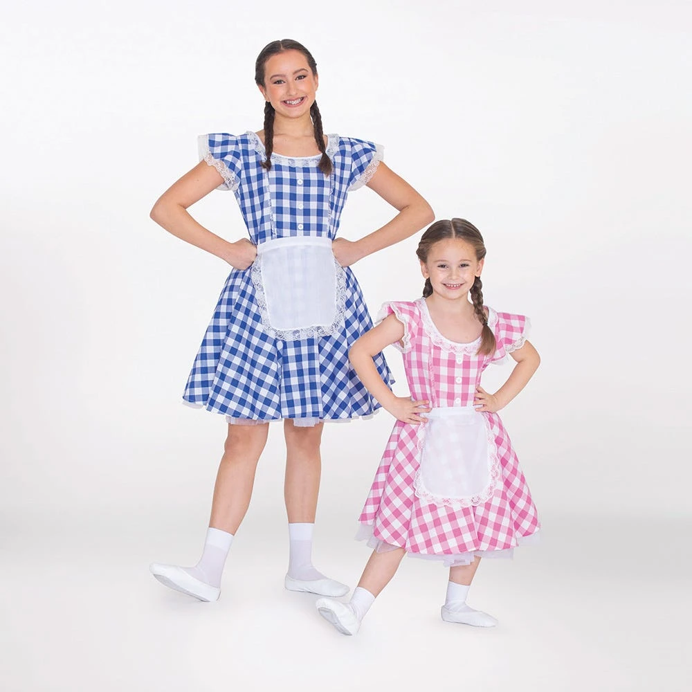 1st Position Gingham Tea Dress With Apron 1 1st Position Gingham Tea Dress With Apron