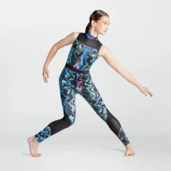 1st Position Mesh Panelled Catsuit 18 1st Position Mesh Panelled Catsuit -Dance Direct Store fpc26001a bpr may 2025 11
