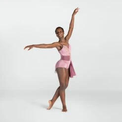 1st Position Appliqued Leotard With Stretch Mesh Bustle 7 1st Position Appliqued Leotard With Stretch Mesh Bustle -Dance Direct Store fpc26061a pnk may 2025 004
