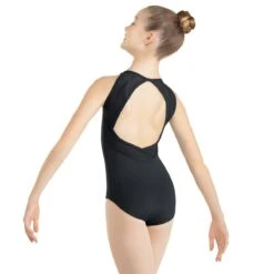 1st Position Strappy Mesh High Neck Leotard -Dance Direct Store fpdr24011 black 4 w