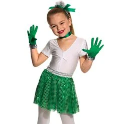 Sequin Skirt (Child One Size) -Dance Direct Store green w25n 2 1