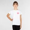 Little Ballerina Heart Motif T-Shirt