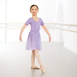 1st Position Wrapover Chiffon Skirt -Dance Direct Store lilac 866 li 10