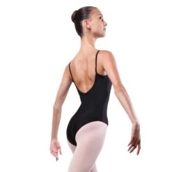 1st Position Lycra Low Back Leotard 11 1st Position Lycra Low Back Leotard -Dance Direct Store pl12l black 2 1