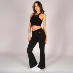 Pineapple Flare Jersey Trousers 17 Pineapple Flare Jersey Trousers -Dance Direct Store pt1865 black 3