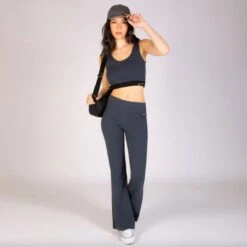 Pineapple Flare Jersey Trousers 12 Pineapple Flare Jersey Trousers -Dance Direct Store pt1865 charcoal 3