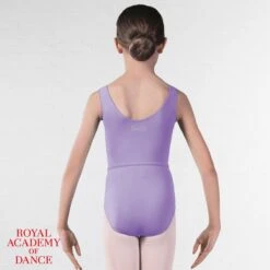 RAD Approved Megan Princess Line Sleeveless Leotard -Dance Direct Store rad003 lilac back 21