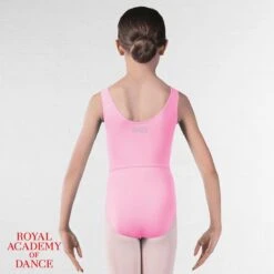 RAD Approved Megan Princess Line Sleeveless Leotard -Dance Direct Store rad003 pink back 21